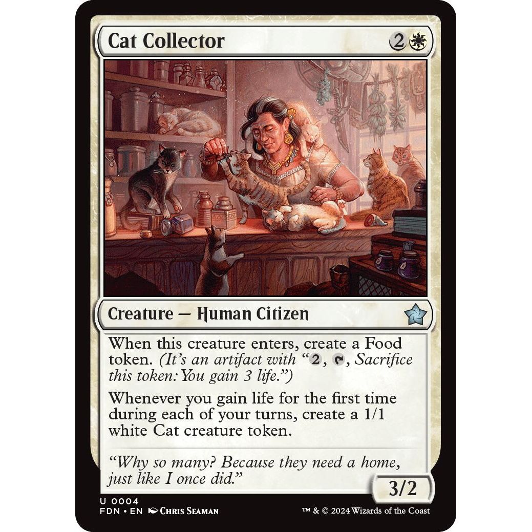 Image for Cat Collector (4) (FDN) - Magic: The Gathering