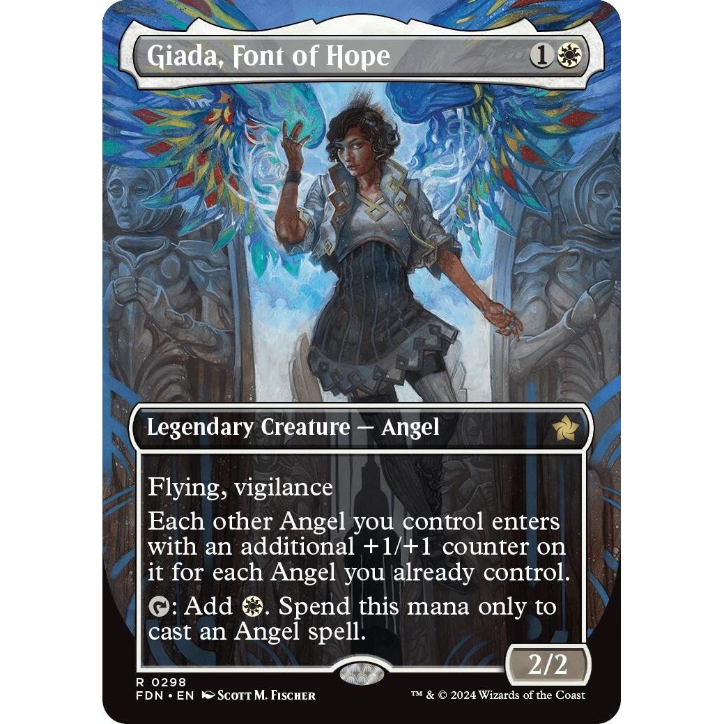 Image for Giada, Font of Hope (Borderless) (298) (FDN) - Magic: The Gathering