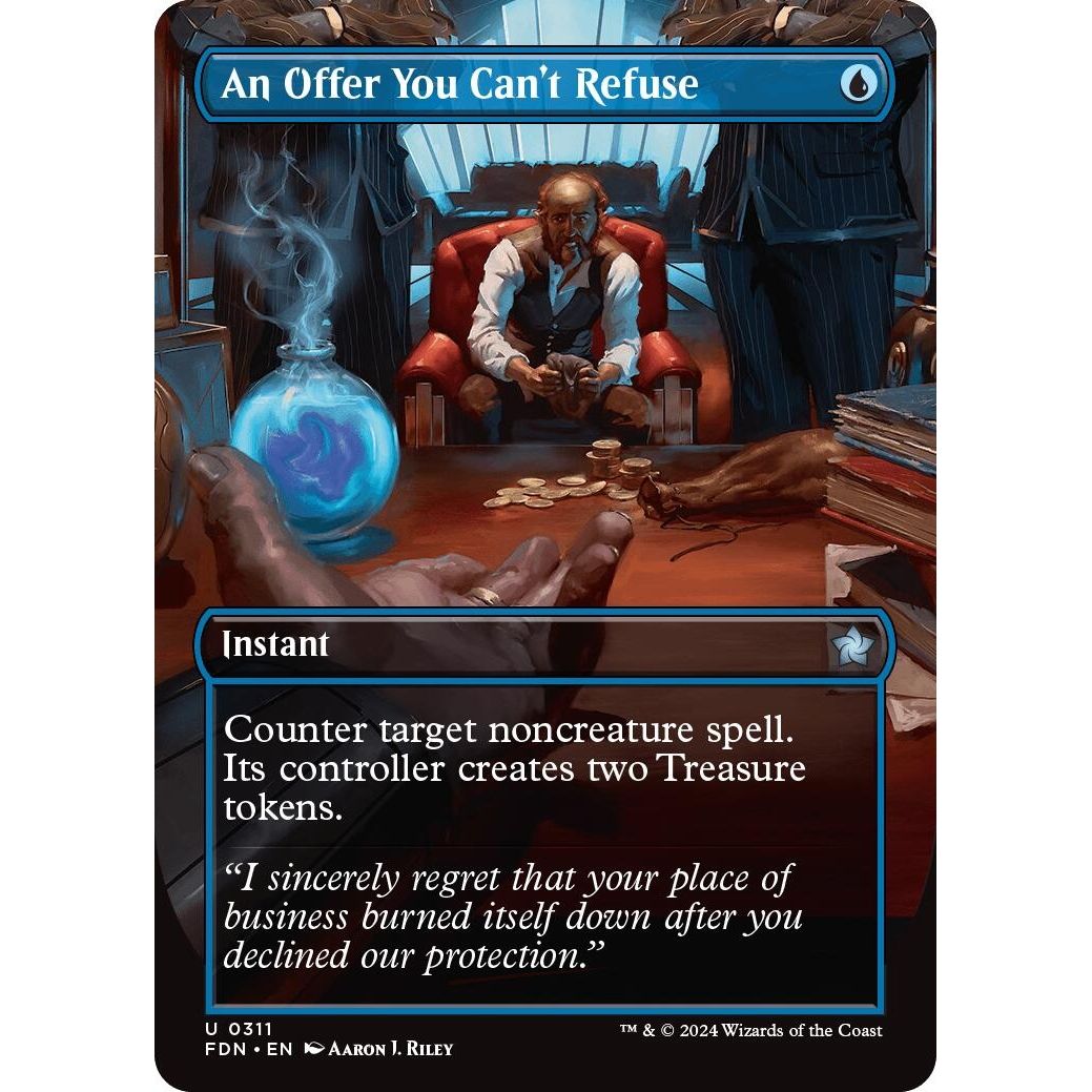 Image for An Offer You Can't Refuse (Borderless) (311) (FDN) - Magic: The Gathering