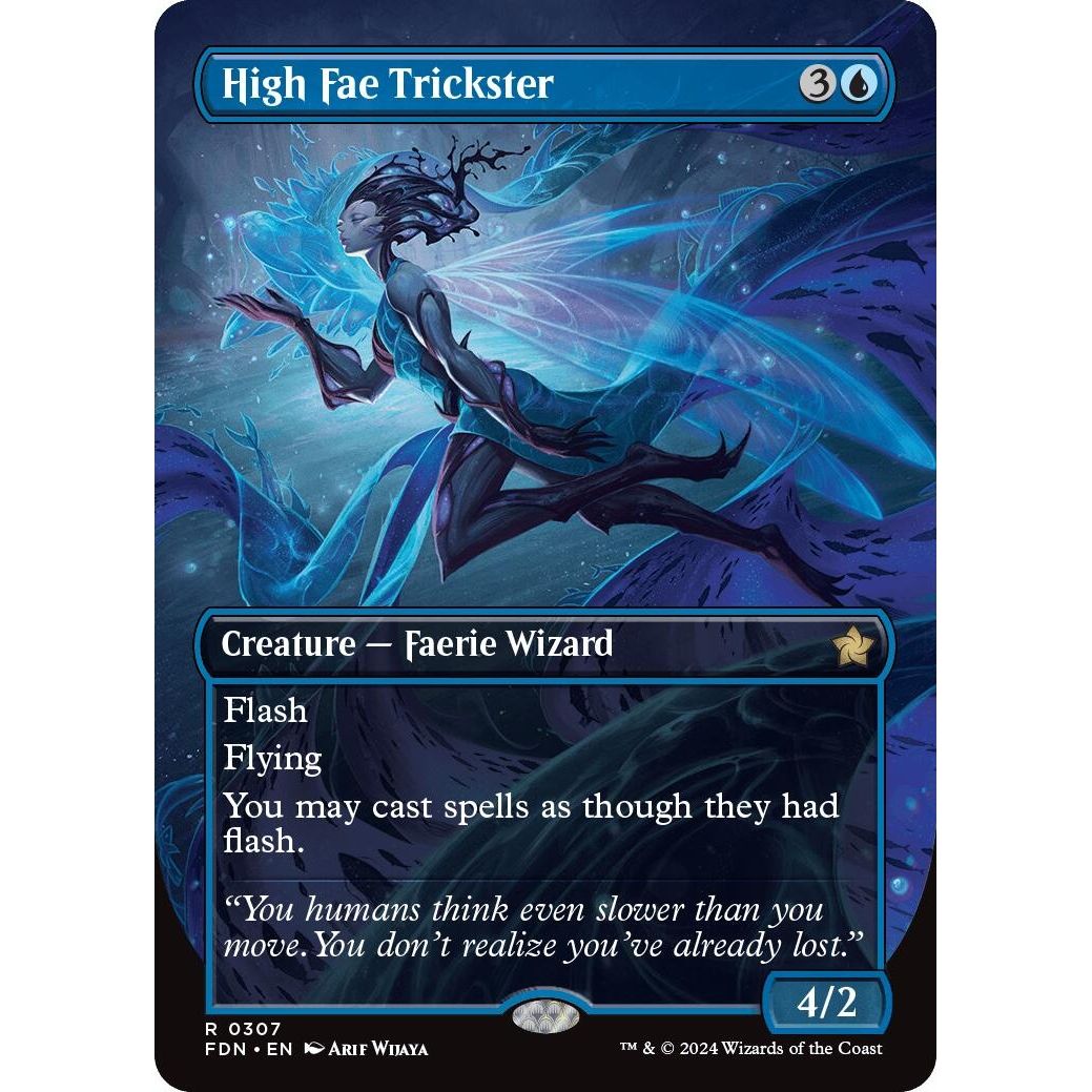 Image for High Fae Trickster (Borderless) (307) (FDN) - Magic: The Gathering