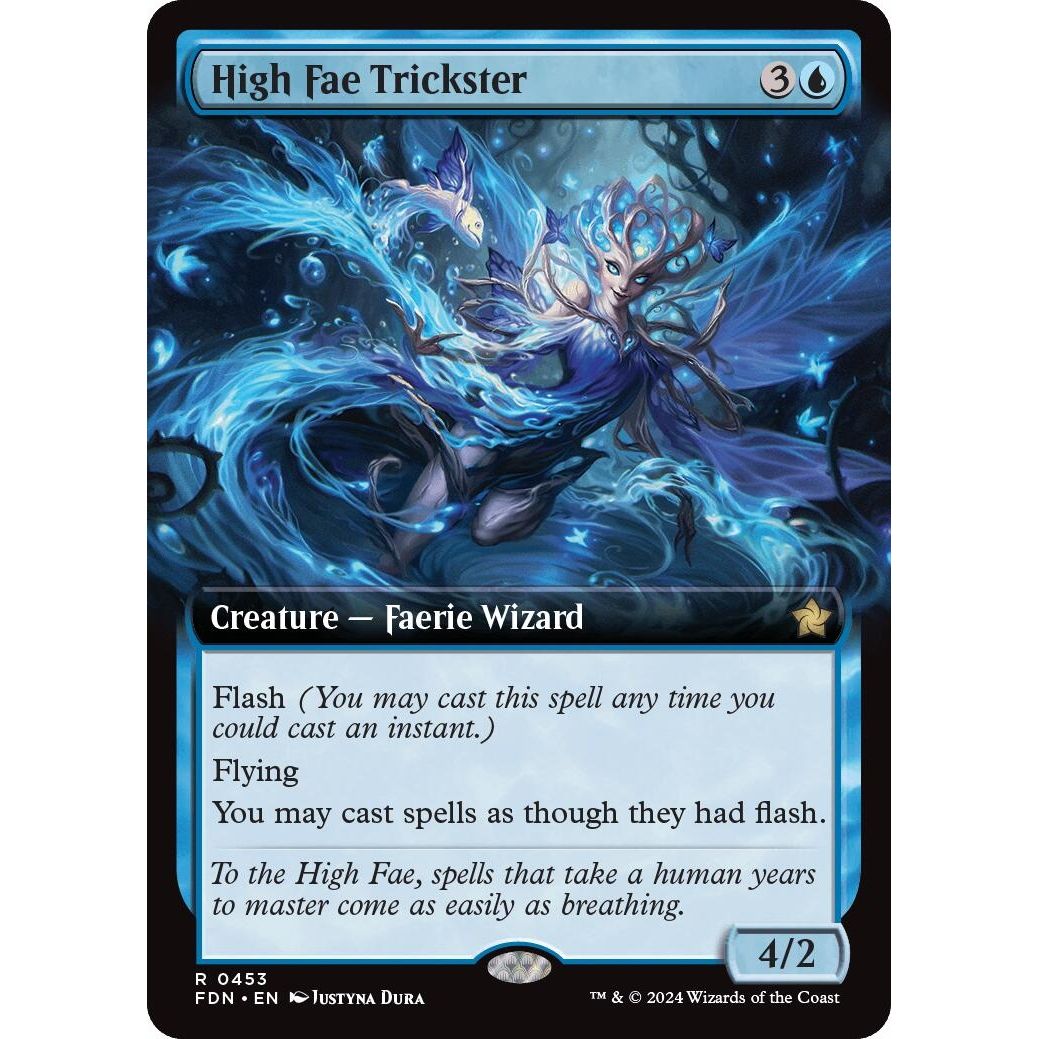 Image for High Fae Trickster (Extended Art) (453) (FDN) - Magic: The Gathering