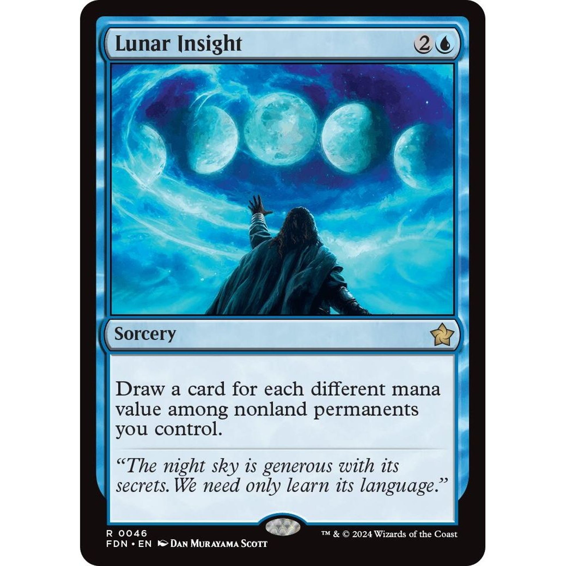Image for Lunar Insight (46) (FDN) - Magic: The Gathering