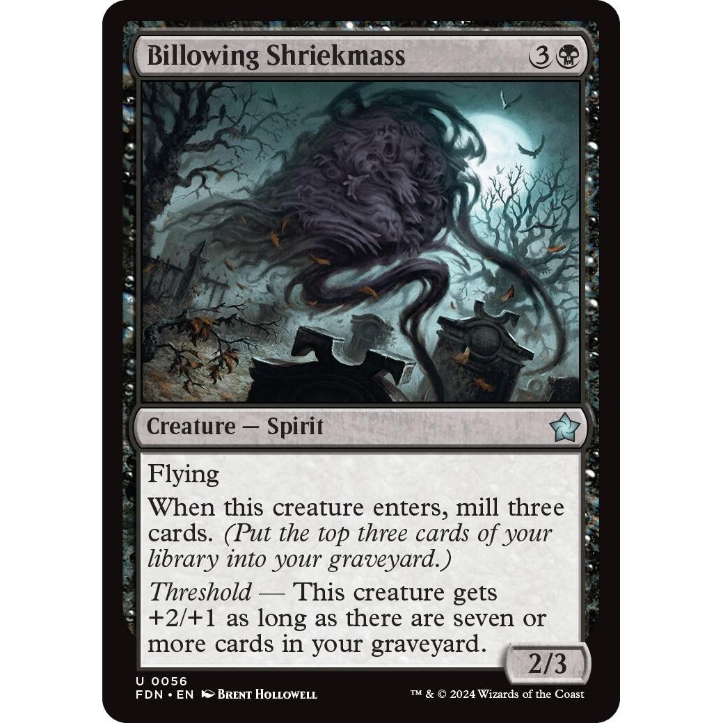 Image for Billowing Shriekmass (56) (FDN) - Magic: The Gathering
