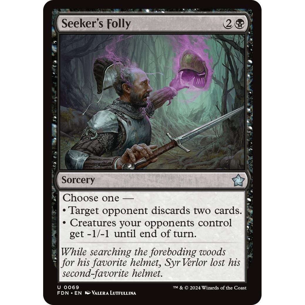Image for Seeker's Folly (69) (FDN) - Magic: The Gathering