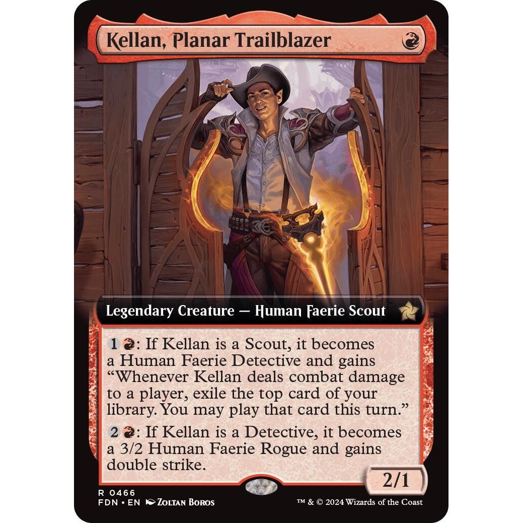 Image for Kellan, Planar Trailblazer (Extended Art) (466) (FDN) - Magic: The Gathering