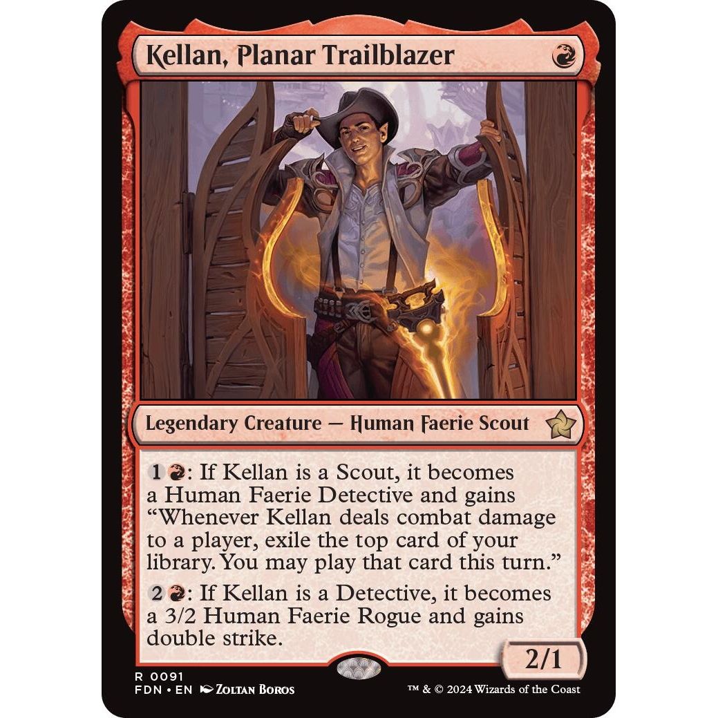 Image for Kellan, Planar Trailblazer (91) (FDN) - Magic: The Gathering