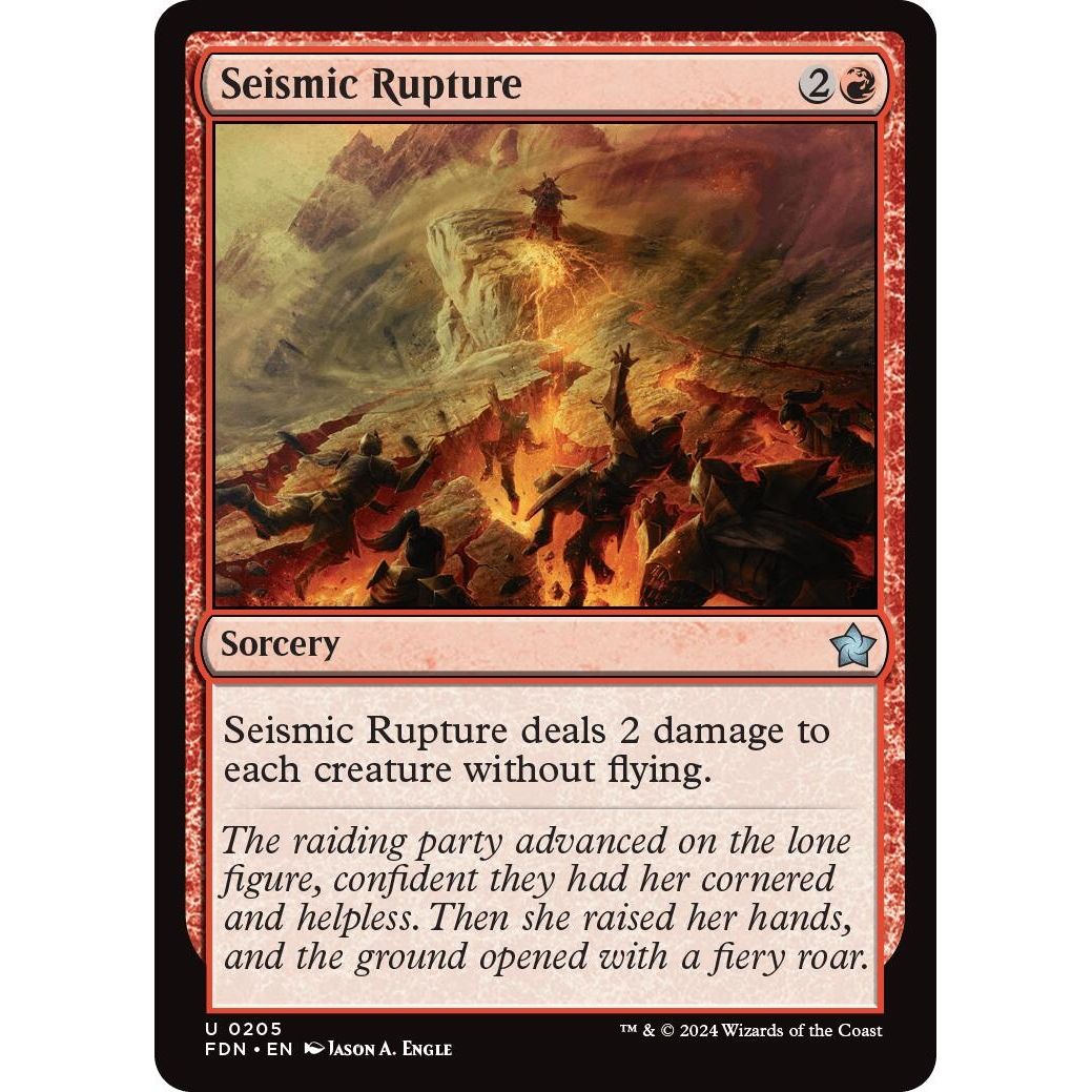 Image for Seismic Rupture (205) (FDN) - Magic: The Gathering