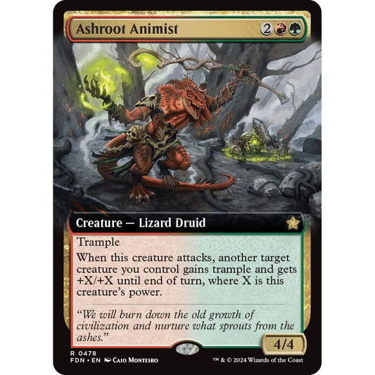 Image for Ashroot Animist (Extended Art) (478) (FDN) - Magic: The Gathering