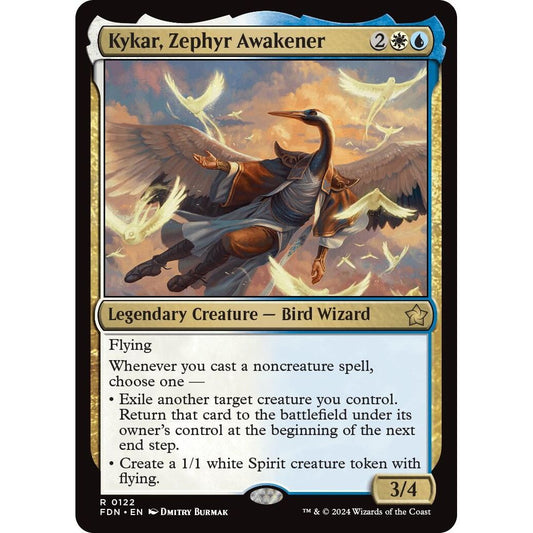 Image for Kykar, Zephyr Awakener (122) (FDN) - Magic: The Gathering
