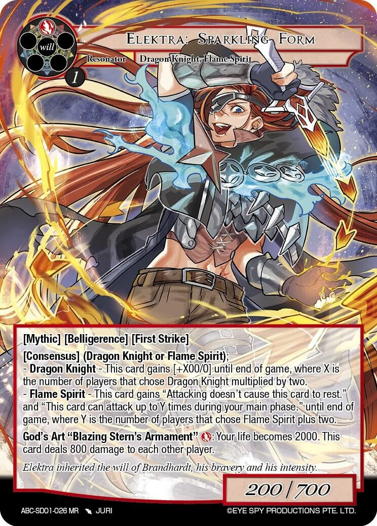Image for Elektra: Sparkling Form (ABC-SD01-026) (ABC-SD01-026 MR) (ABC-SD) - Force of Will