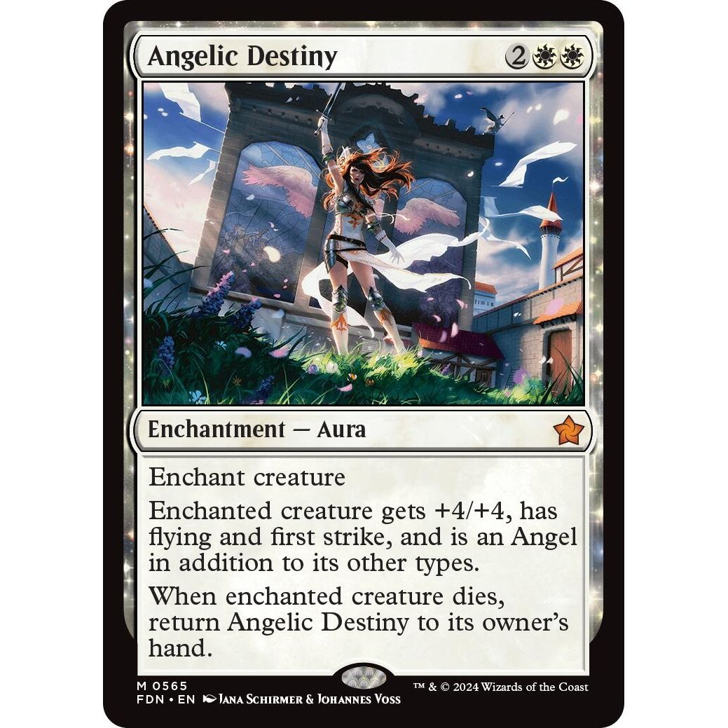 Image for Angelic Destiny (565) (FDN) - Magic: The Gathering
