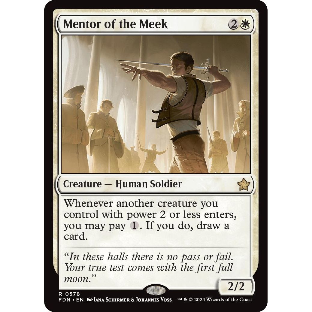 Image for Mentor of the Meek (578) (FDN) - Magic: The Gathering