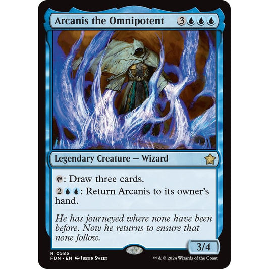 Image for Arcanis the Omnipotent (585) (FDN) - Magic: The Gathering