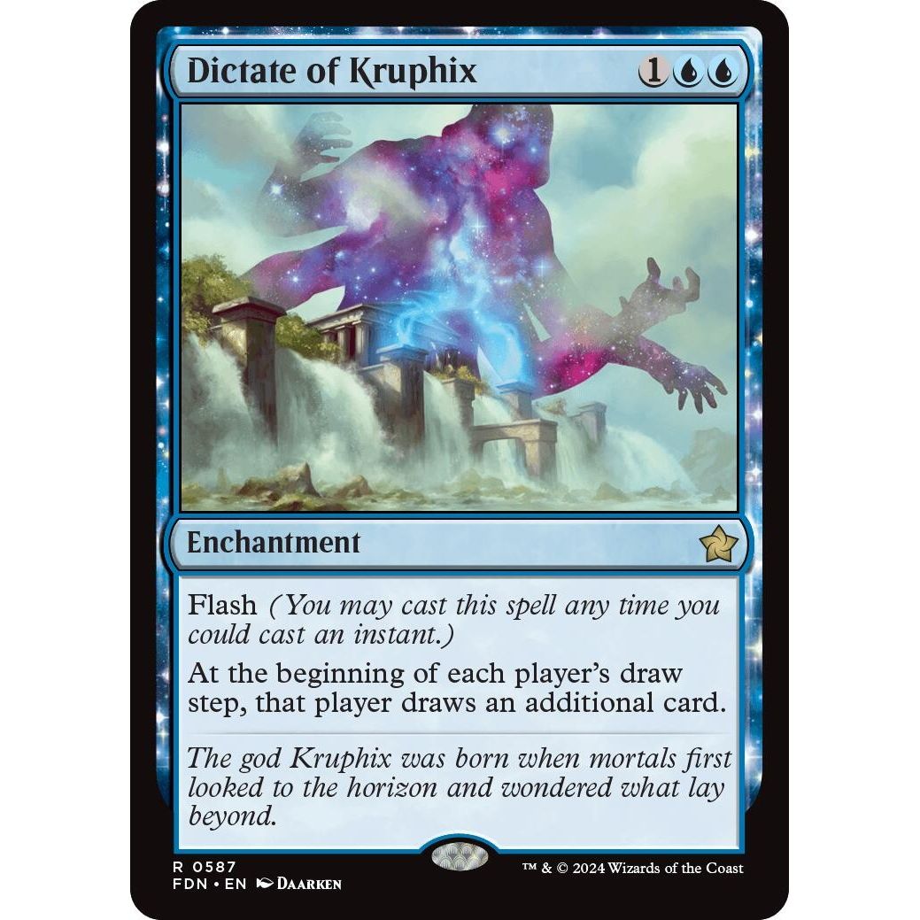 Image for Dictate of Kruphix (587) (FDN) - Magic: The Gathering