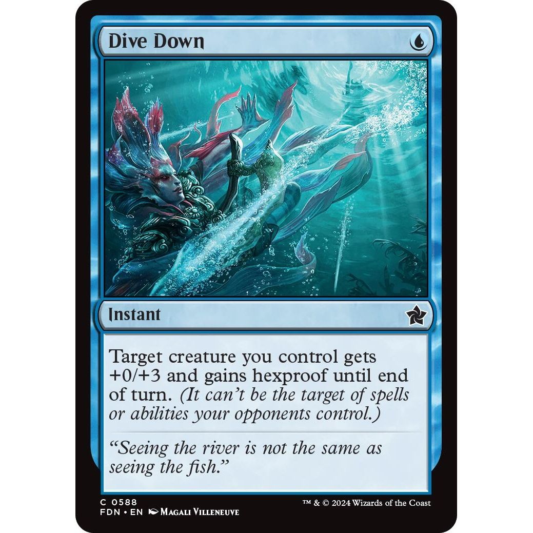 Image for Dive Down (588) (FDN) - Magic: The Gathering
