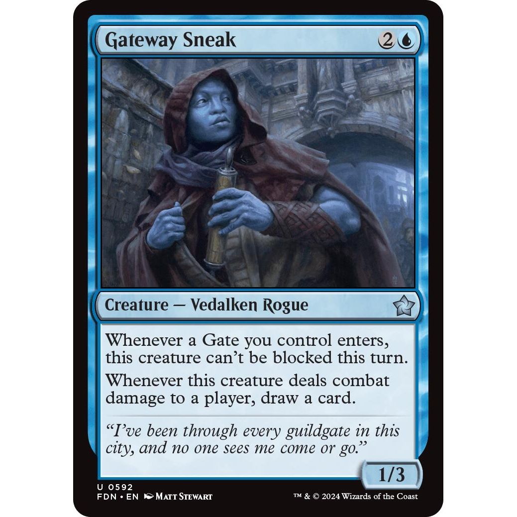 Image for Gateway Sneak (592) (FDN) - Magic: The Gathering