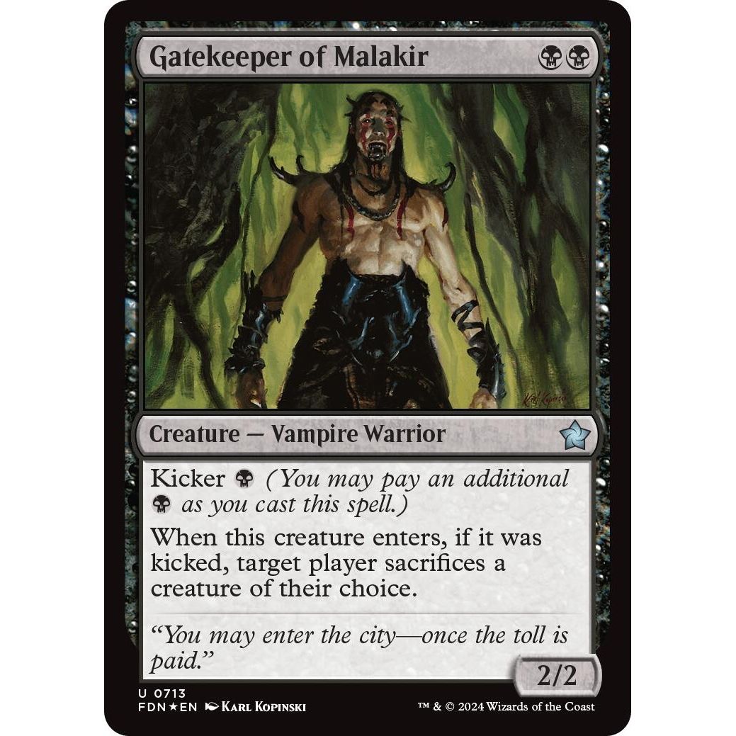 Image for Gatekeeper of Malakir (713) (FDN) - Magic: The Gathering