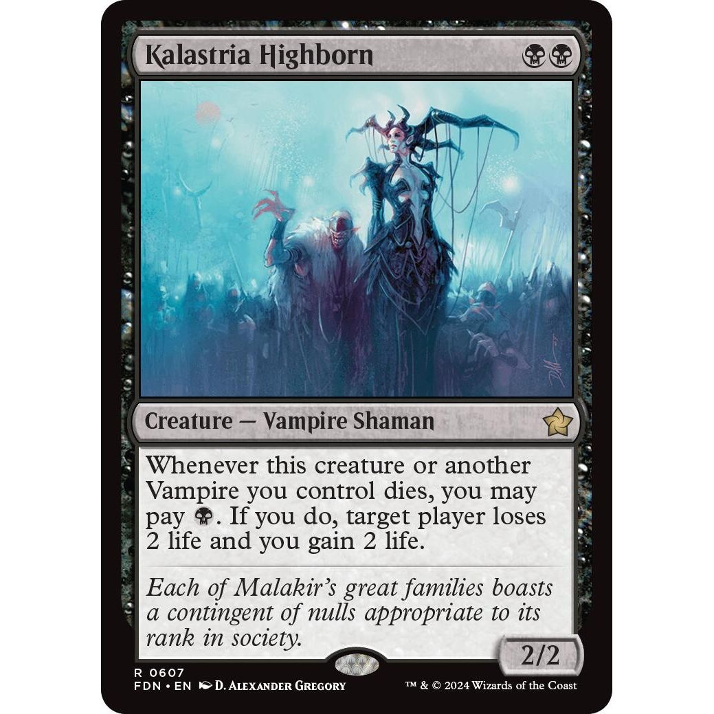 Image for Kalastria Highborn (607) (FDN) - Magic: The Gathering