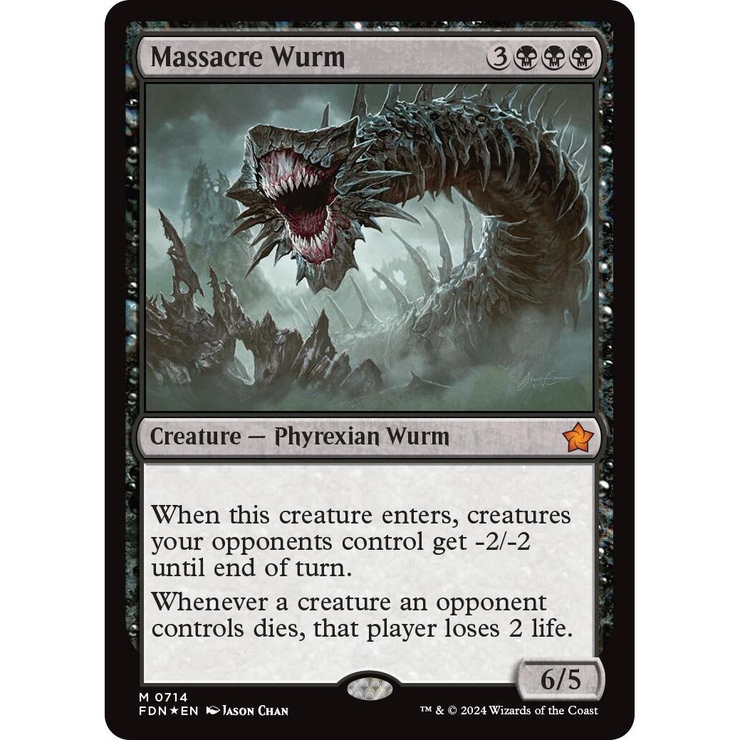 Image for Massacre Wurm (714) (FDN) - Magic: The Gathering