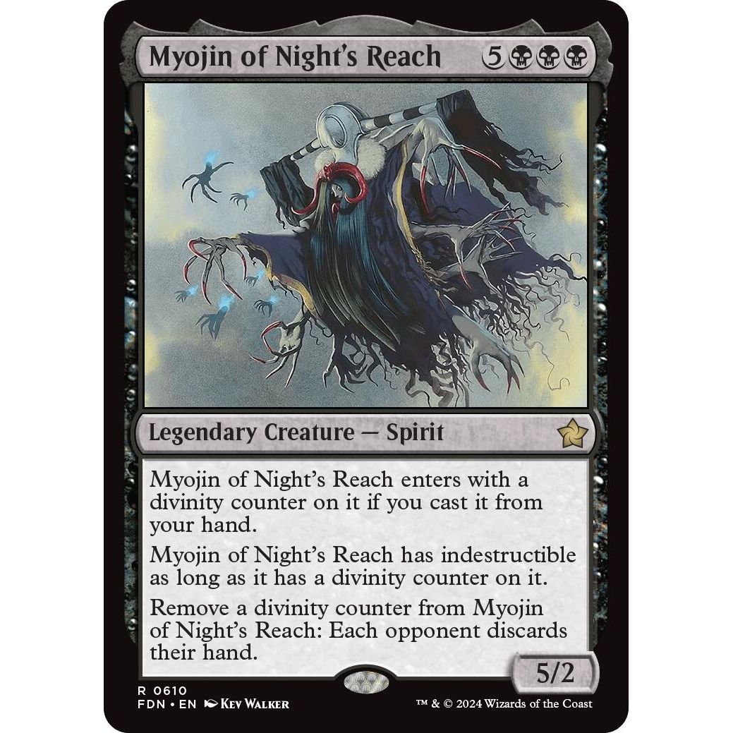 Image for Myojin of Night's Reach (610) (FDN) - Magic: The Gathering