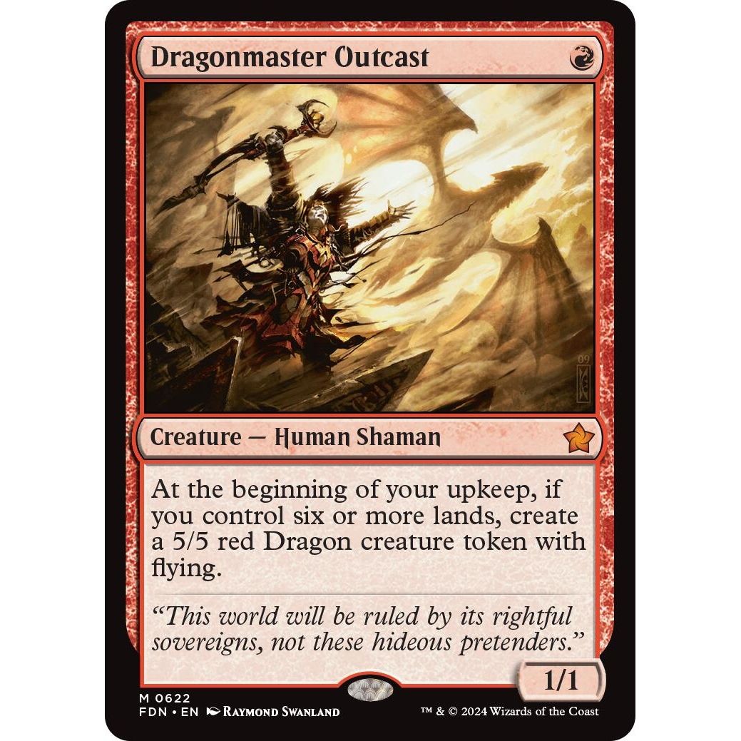Image for Dragonmaster Outcast (622) (FDN) - Magic: The Gathering