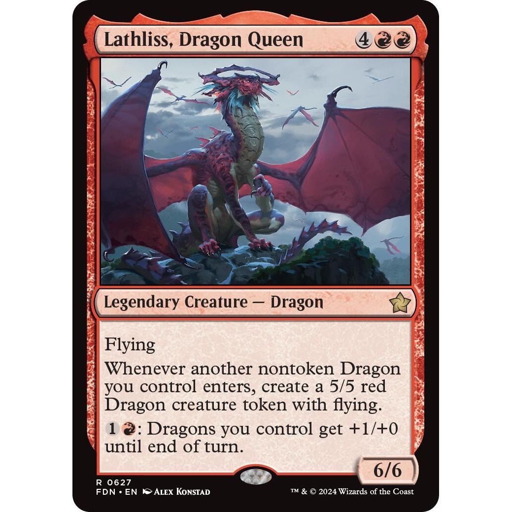 Image for Lathliss, Dragon Queen (627) (FDN) - Magic: The Gathering