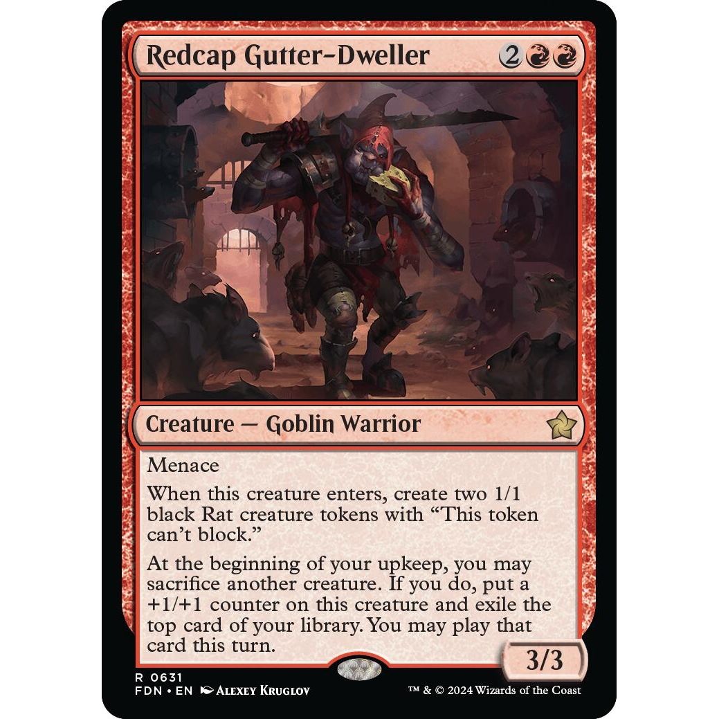 Image for Redcap Gutter-Dweller (631) (FDN) - Magic: The Gathering