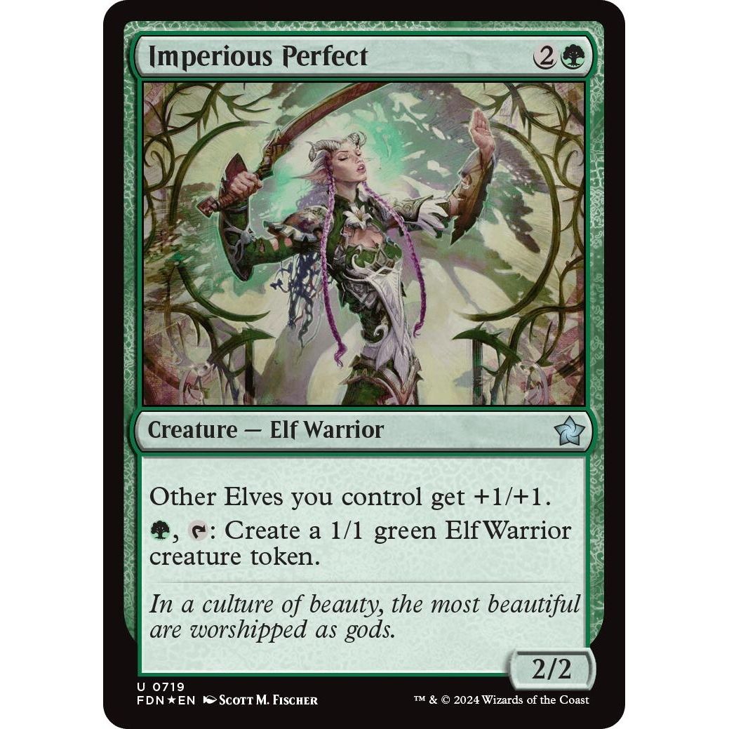 Image for Imperious Perfect (719) (FDN) - Magic: The Gathering