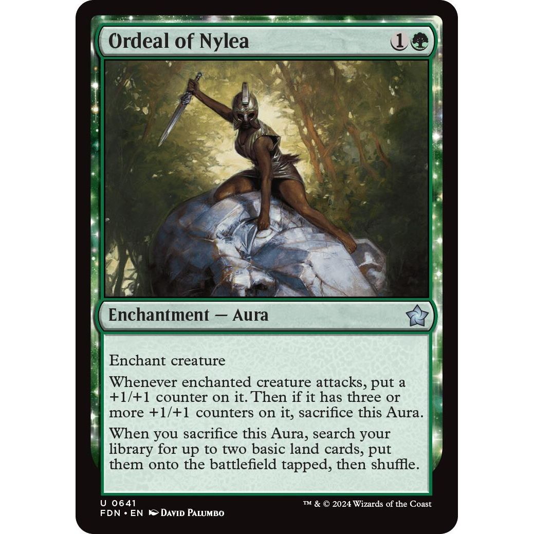 Image for Ordeal of Nylea (641) (FDN) - Magic: The Gathering