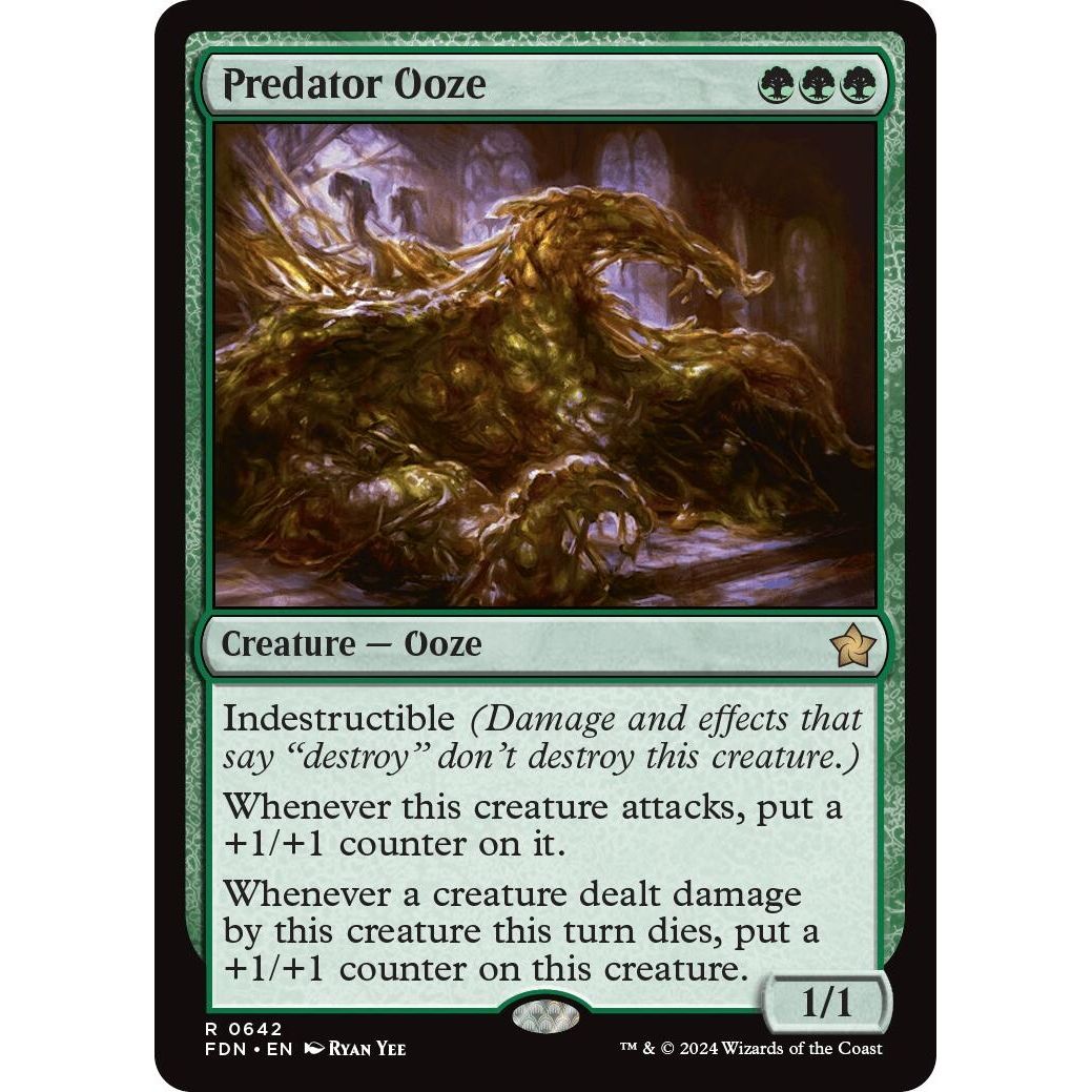 Image for Predator Ooze (642) (FDN) - Magic: The Gathering