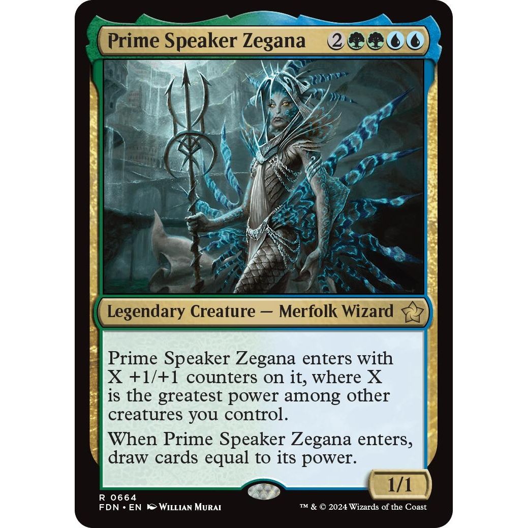 Image for Prime Speaker Zegana (664) (FDN) - Magic: The Gathering
