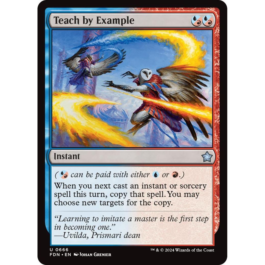 Image for Teach By Example (666) (FDN) - Magic: The Gathering