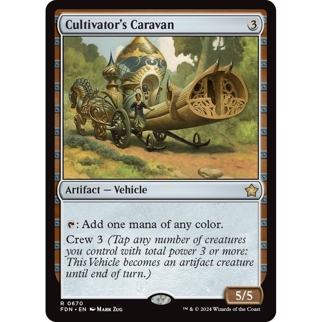Image for Cultivator's Caravan (670) (FDN) - Magic: The Gathering