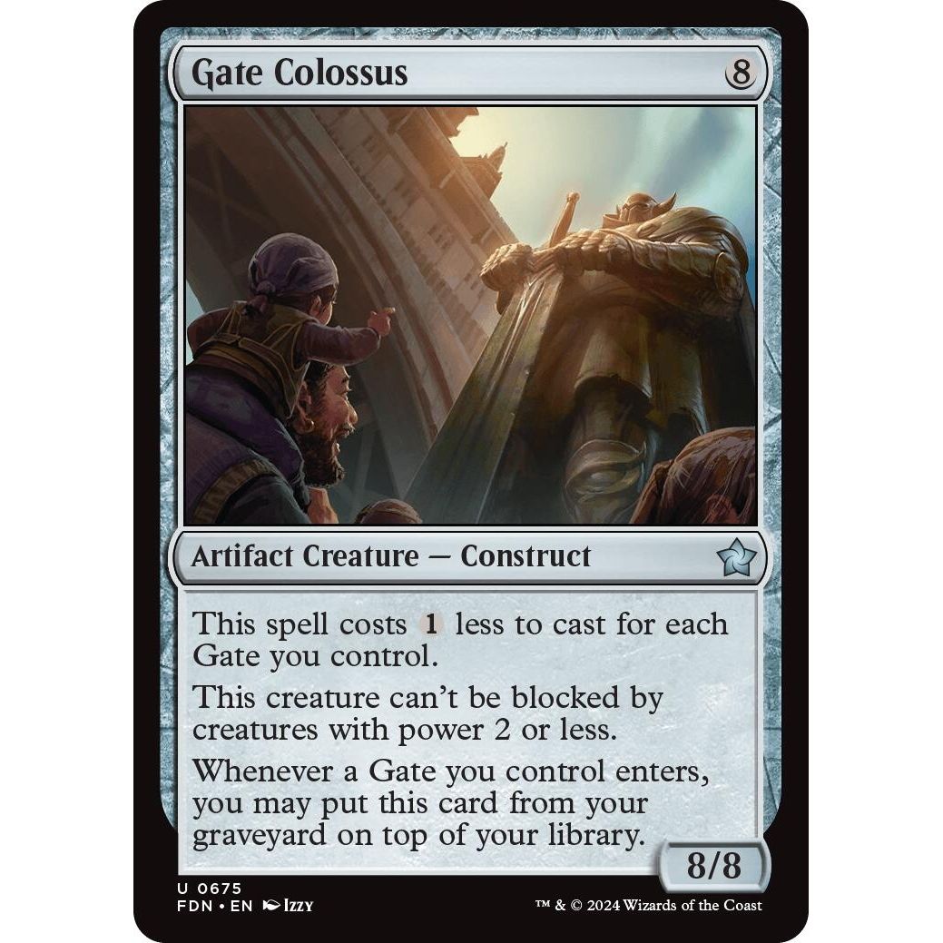 Image for Gate Colossus (675) (FDN) - Magic: The Gathering