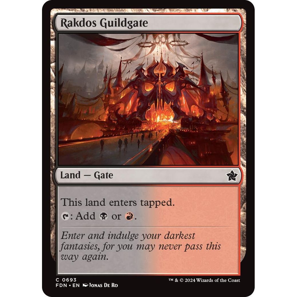 Image for Rakdos Guildgate (693) (FDN) - Magic: The Gathering