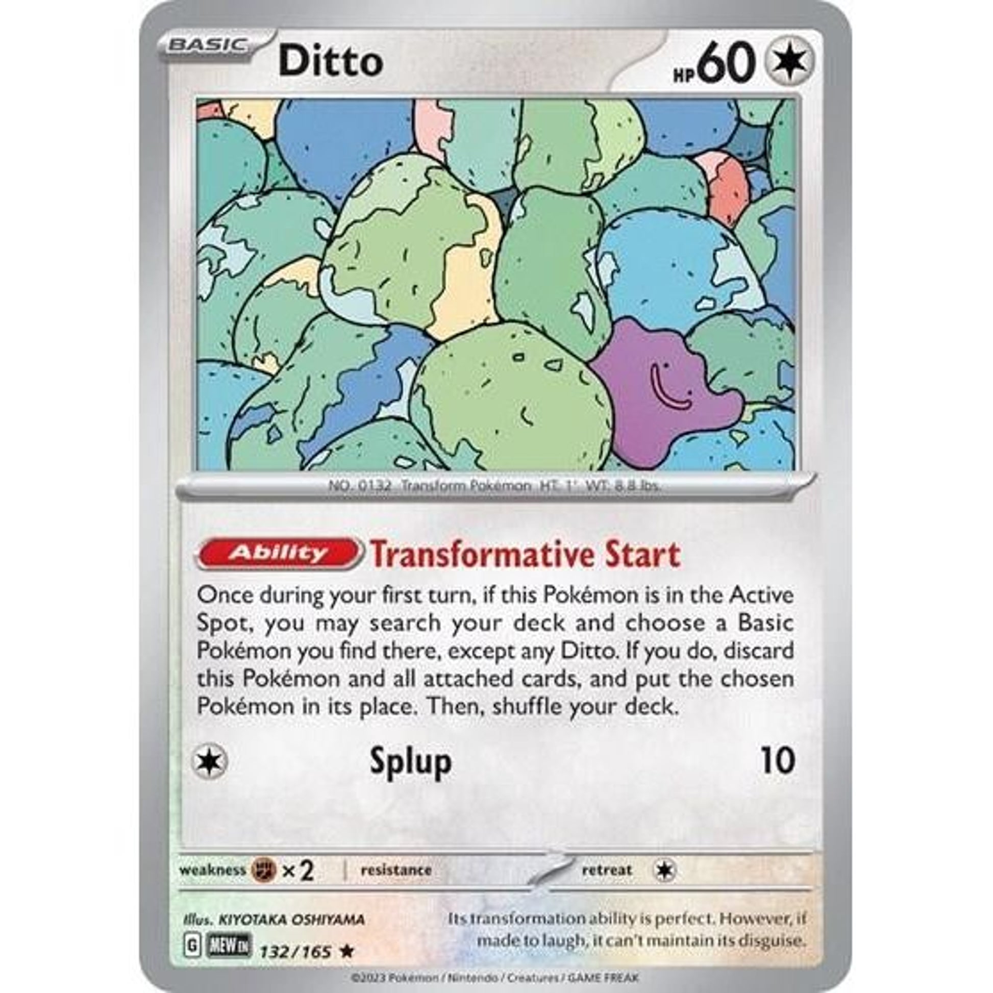 Image for Ditto - 132/165 (Non-Holo) (132/165) (MEW) - Pokemon
