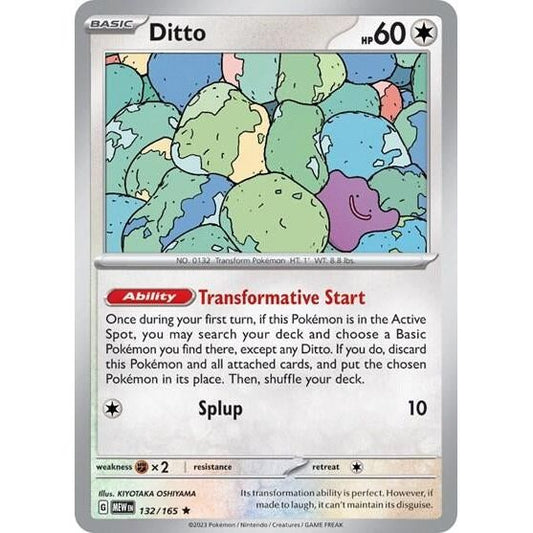 Image for Ditto - 132/165 (Non-Holo) (132/165) (MEW) - Pokemon