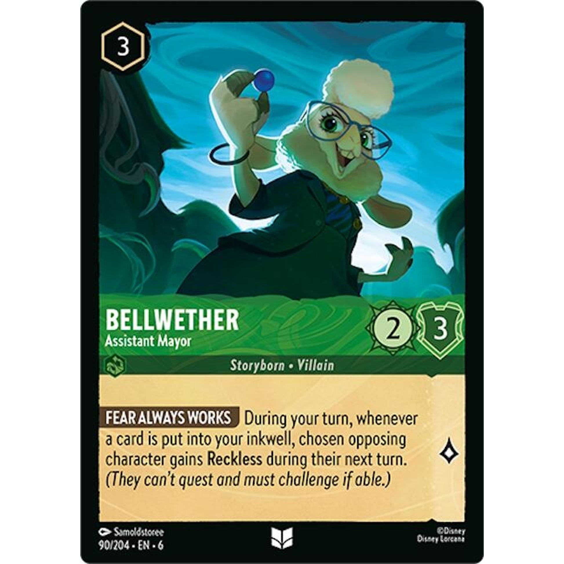 Image for Bellwether - Assistant Mayor (90/204) (6) - Disney Lorcana