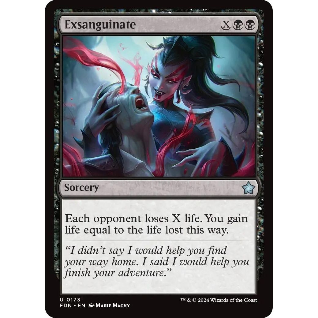 Image for Exsanguinate (173) (FDN) - Magic: The Gathering