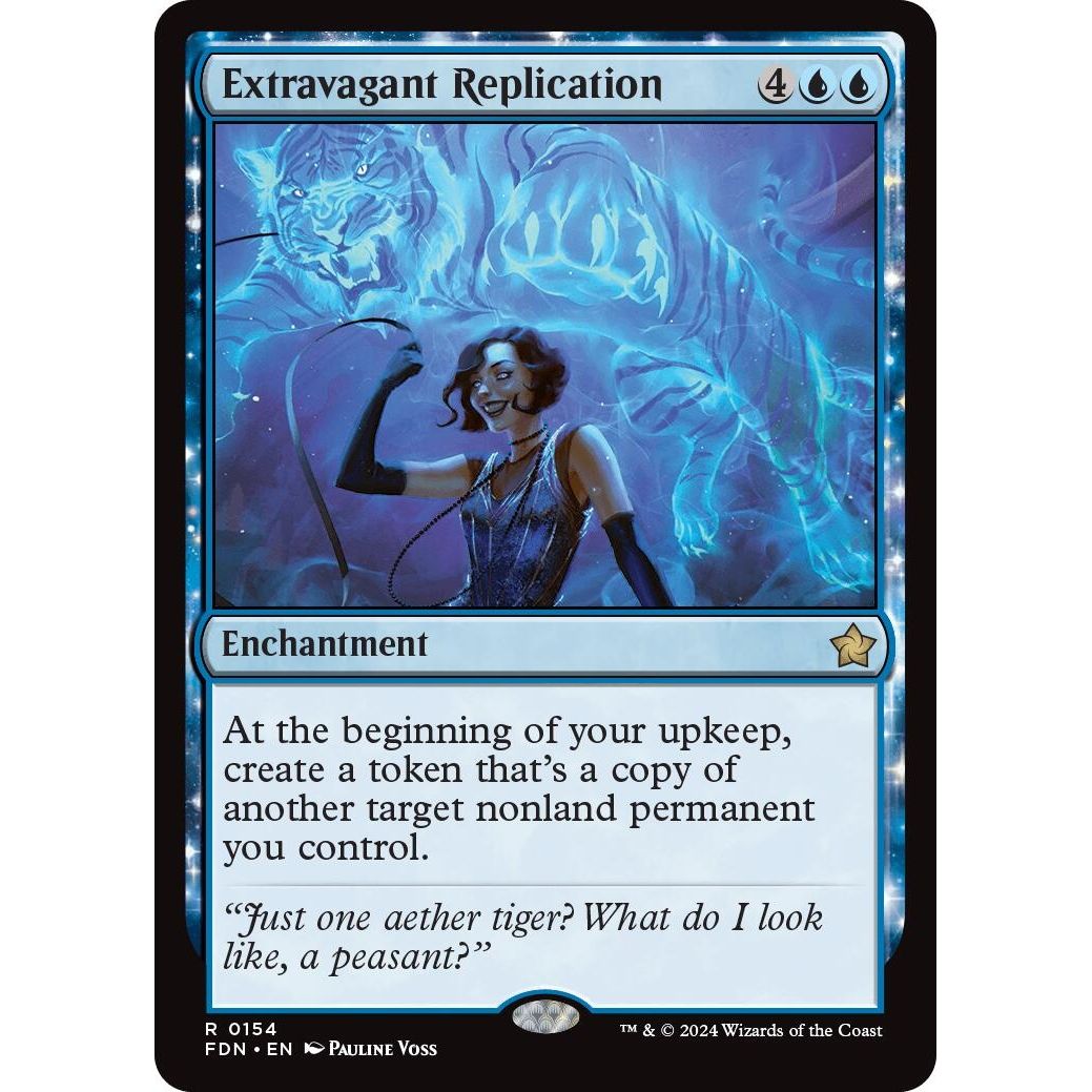 Image for Extravagant Replication (154) (FDN) - Magic: The Gathering