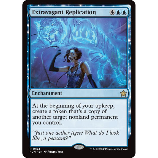 Image for Extravagant Replication (154) (FDN) - Magic: The Gathering