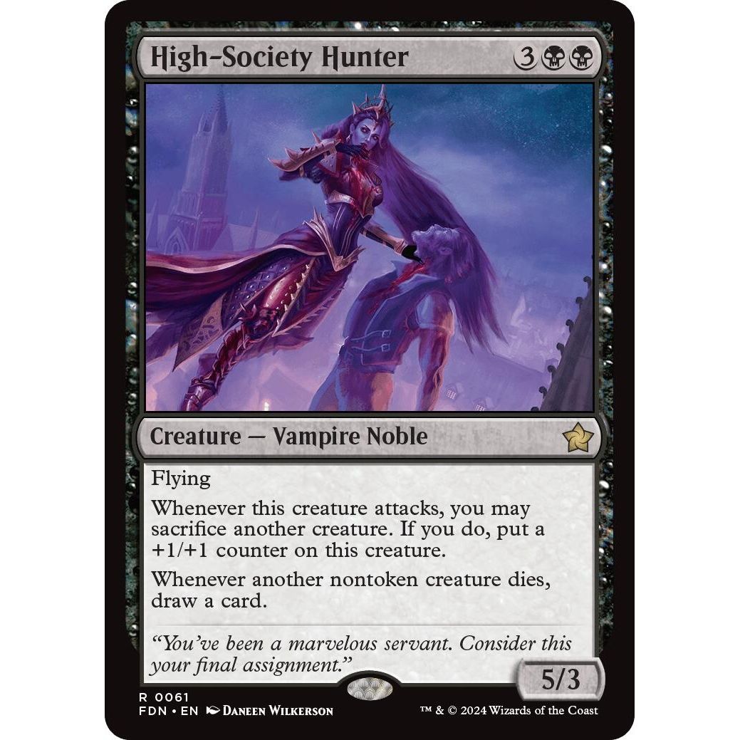 Image for High-Society Hunter (61) (FDN) - Magic: The Gathering