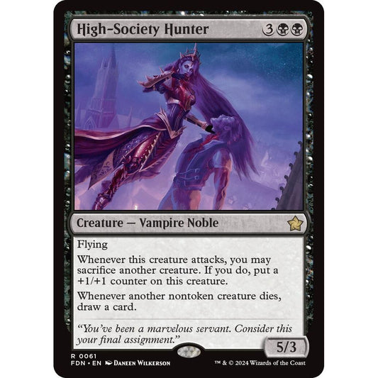 Image for High-Society Hunter (61) (FDN) - Magic: The Gathering