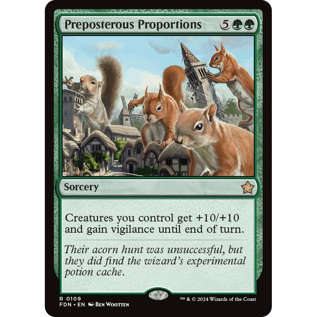 Image for Preposterous Proportions (109) (FDN) - Magic: The Gathering