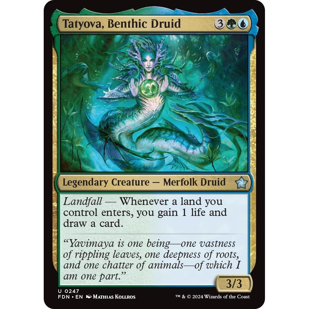Image for Tatyova, Benthic Druid (247) (FDN) - Magic: The Gathering