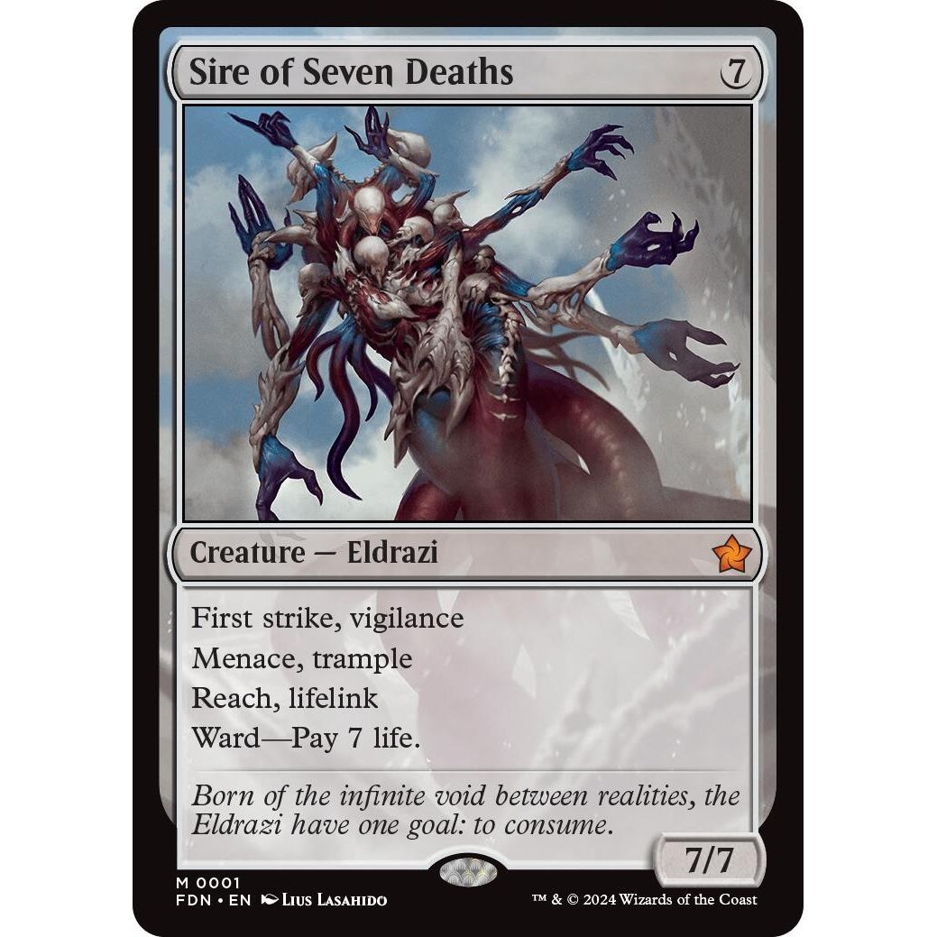 Image for Sire of Seven Deaths (1) (FDN) - Magic: The Gathering