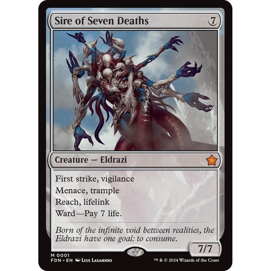 Image for Sire of Seven Deaths (1) (FDN) - Magic: The Gathering