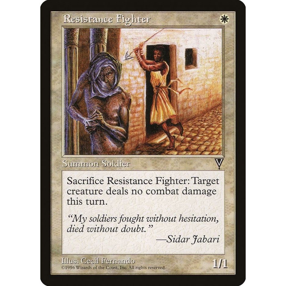 Image for Resistance Fighter (VIS) - Magic: The Gathering
