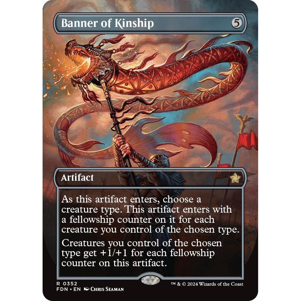 Image for Banner of Kinship (Borderless) (352) (FDN) - Magic: The Gathering