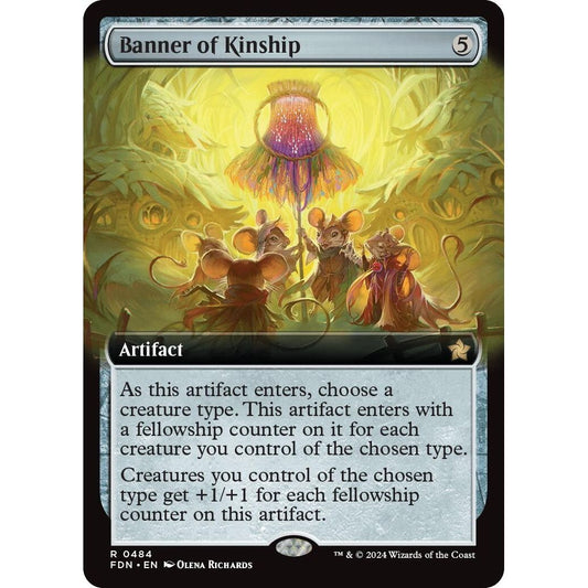 Image for Banner of Kinship (Extended Art) (484) (FDN) - Magic: The Gathering